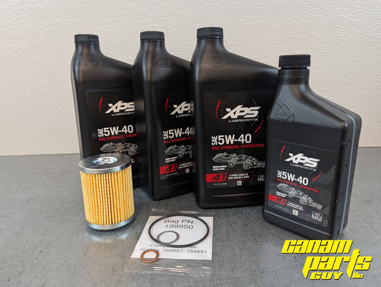 NEW OEM FULL SYNTHETIC 5W-40 Oil change kit for Rotax 450 cc or less