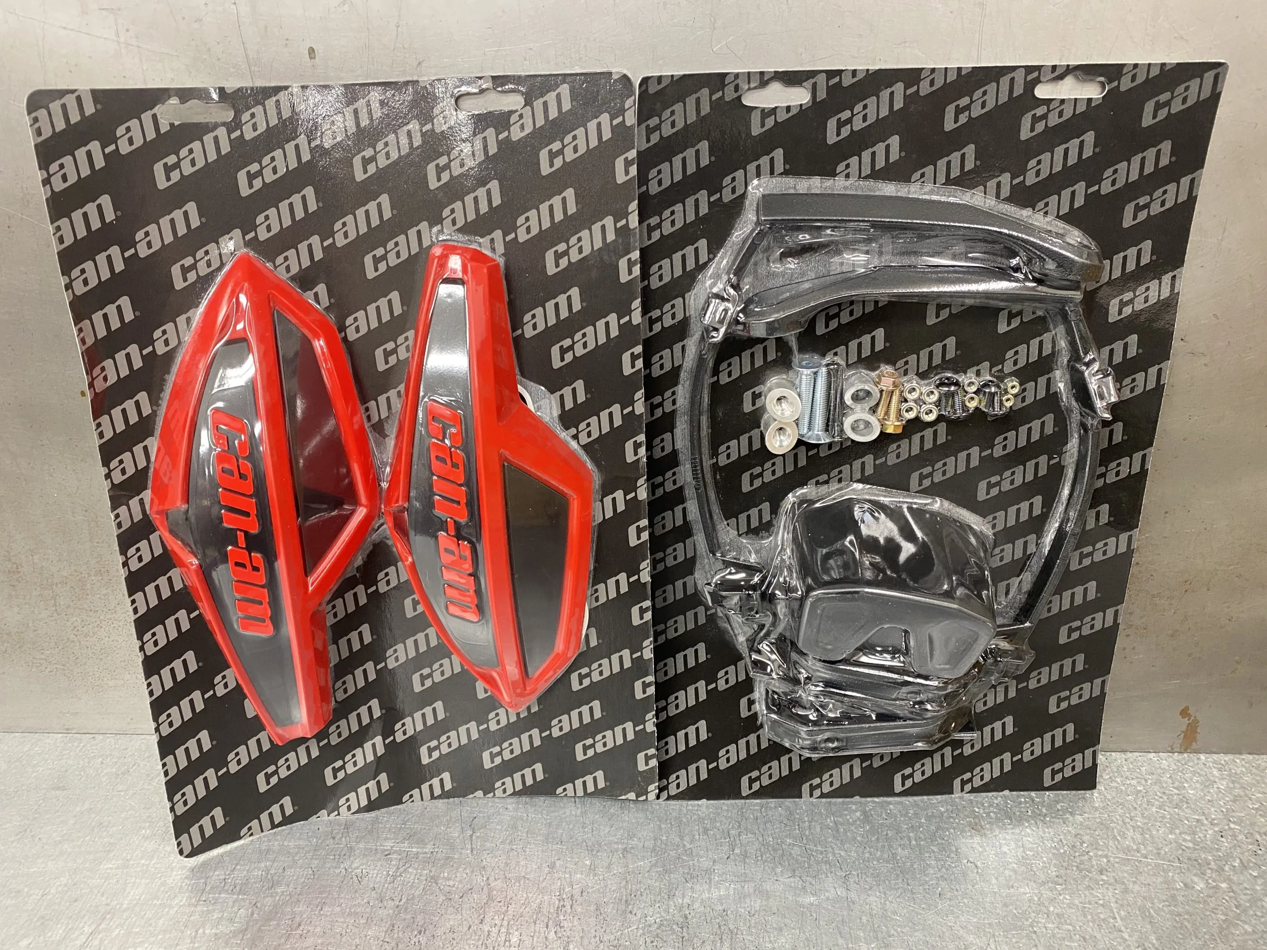 Viper Red Wind Deflector Hand Guard Kit W/ Mounting Kit Complete Wrap Around
