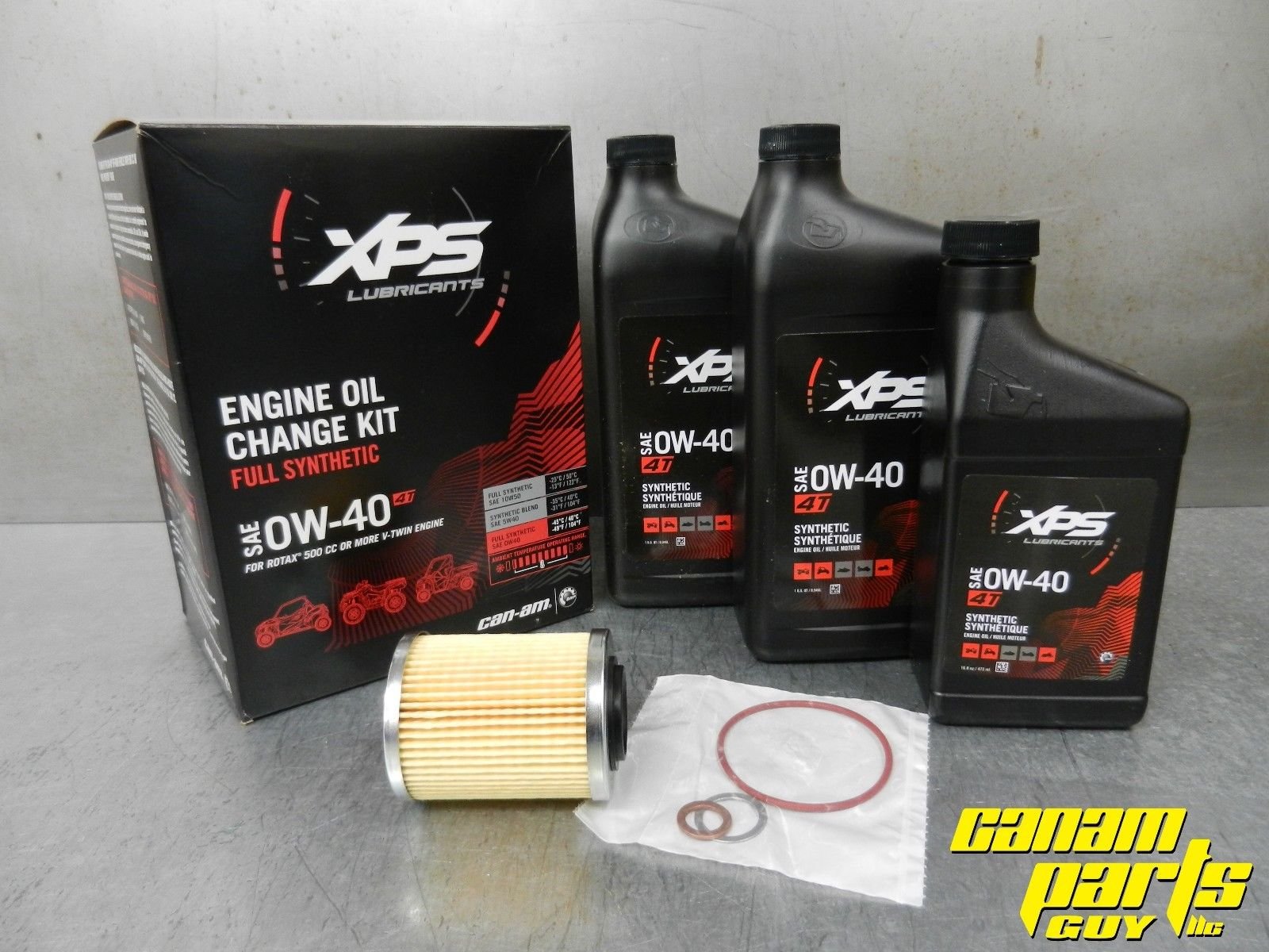 NEW OEM V TWIN FULL SYNTHETIC OIL CHANGE KIT 0w-40
