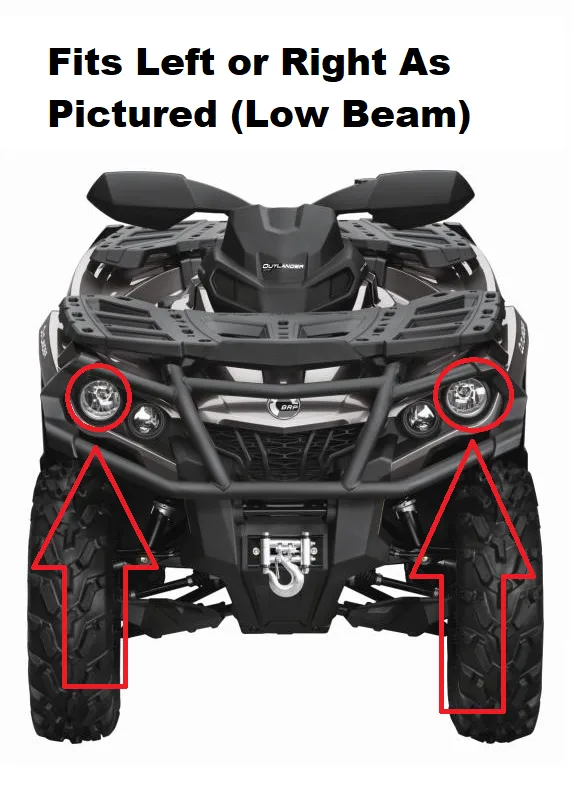 NEW OEM G2 ATV Low Beam Headlight - Image 7
